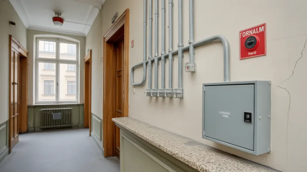 installation av brandlarmsystem i kontorsfastighet i klara norrmalm